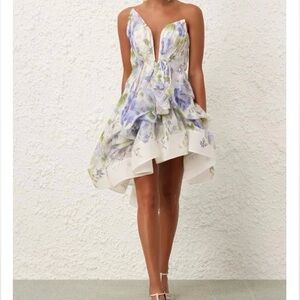 ZIMMERMANN perfect condition Natura draped mini dress
